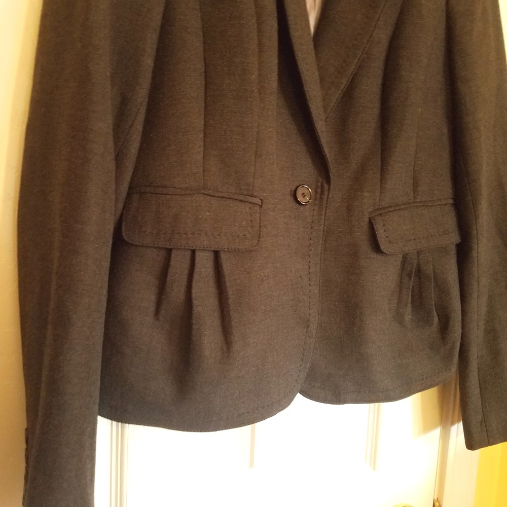 Ann Taylor Loft Gray Blazer Size 6 New Condition - Picture 4 of 8